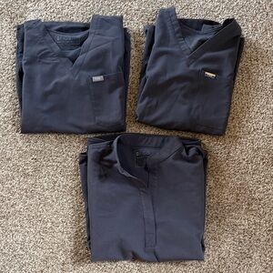 Figs Charcoal Gray Scrub tops